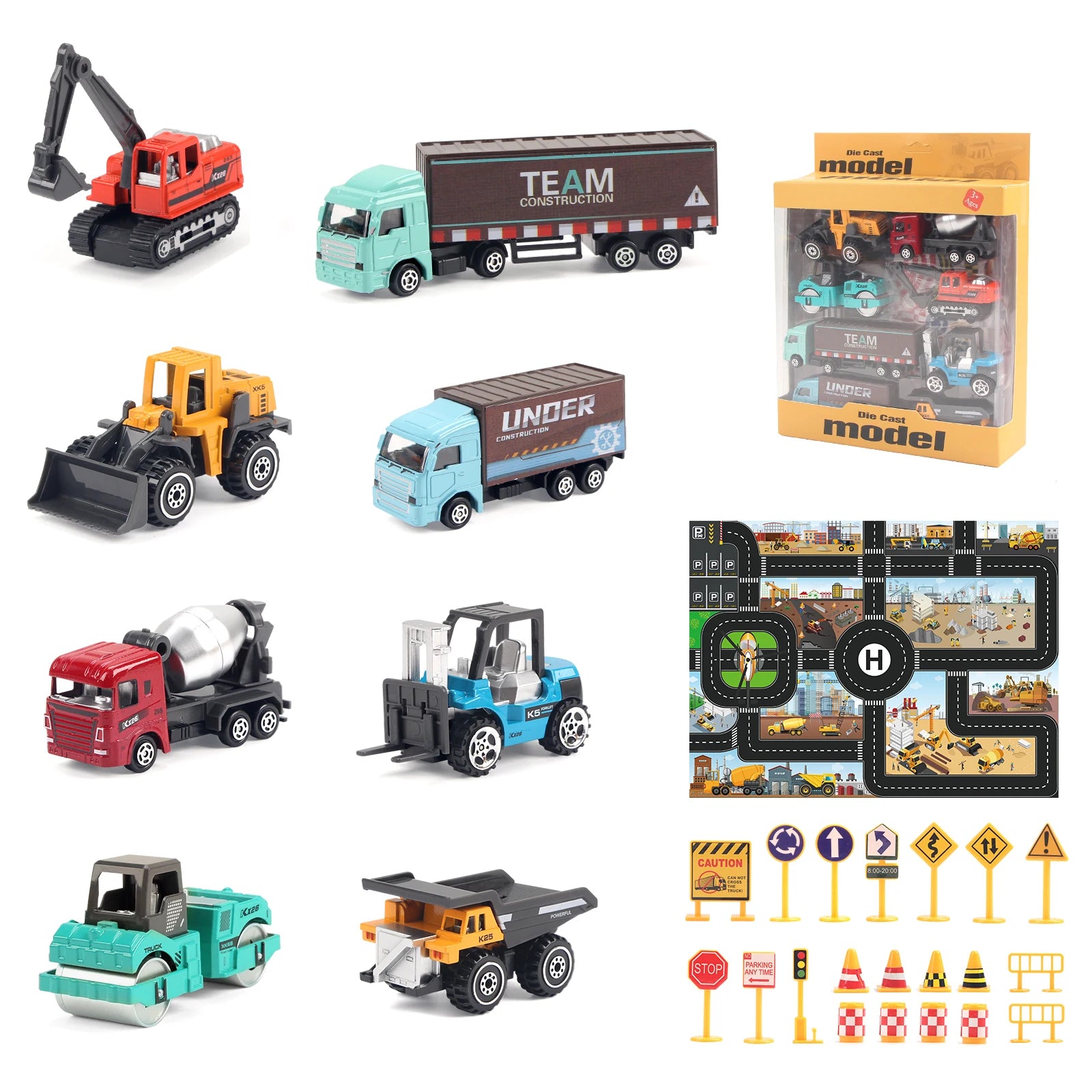 6-Pack Engineering Truck Set